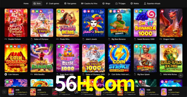 56H.Com App Interface